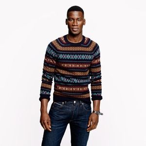 J. Crew Alpine Fair Isle Sweater M EUC